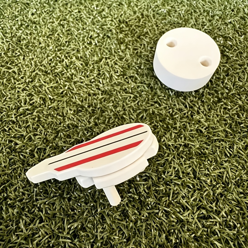 TEMU 360° Rotatable Golf Ball Marker Putter Aid Golf Green Putting Accessory