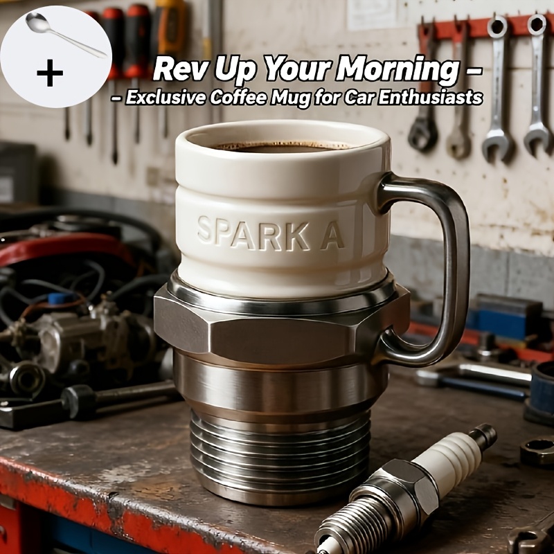 spark plug shaped mug car themed coffee cup gift mechanic - Temu Peru