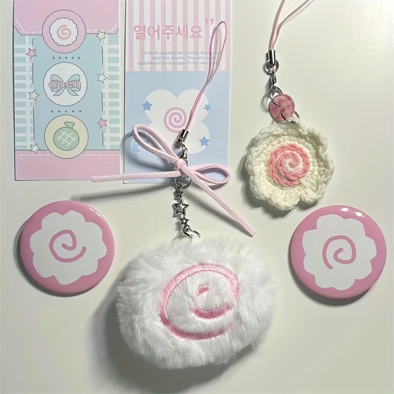 

Kawaii Plush Bow Fish Plate Pendant School Bag Photo Album Decoration Pendant