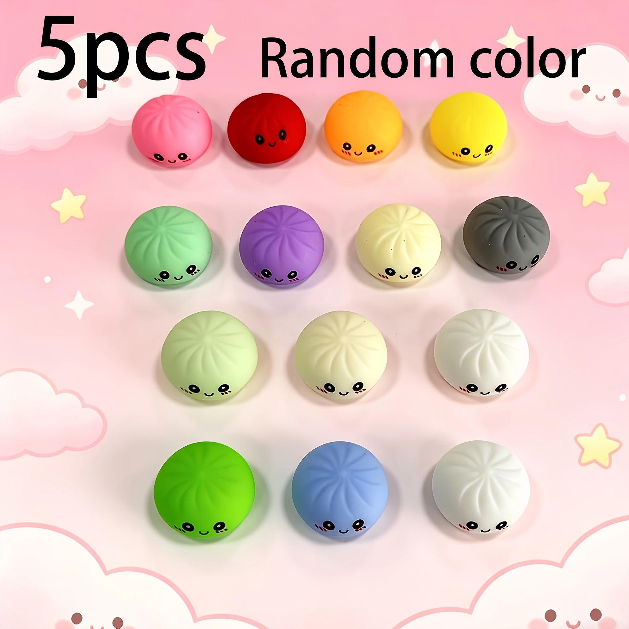 bkan   20pcs random colors multi   gift mini squeeze baozi toys   supplies party   awards squeeze fun gift for kids       activity gift supply for halloween christmas thanksgiving gifts