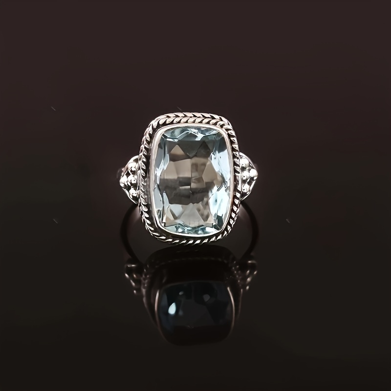 

Vintage-inspired Rectangular Cubic Zirconia Ring - Perfect Gift For All,