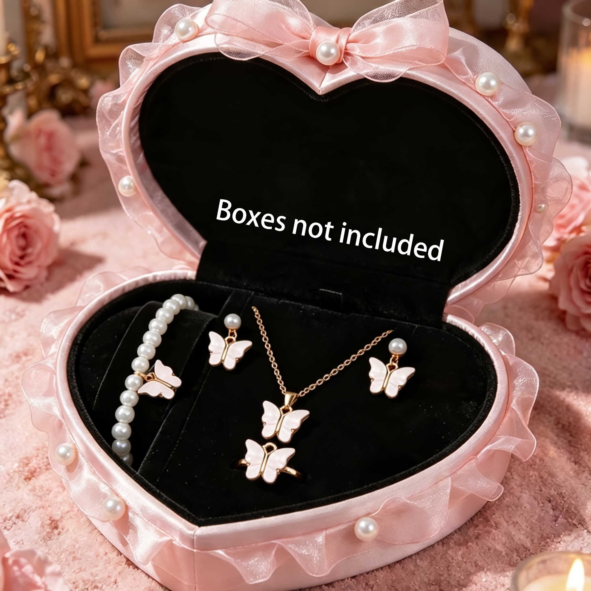 5pcs Women's Fashion Elegant Butterfly Jewelry Set