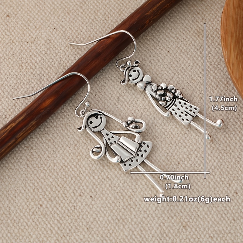 Women's Vintage Dangle Earrings with Hook Backs, Gift for Mom