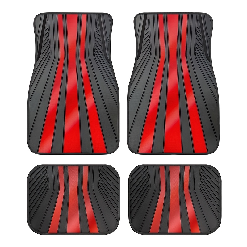 

4pcs Floor Mat Set - , Easy Clean, Odor-resistant, Non-slip For Cars, Suvs, Trucks