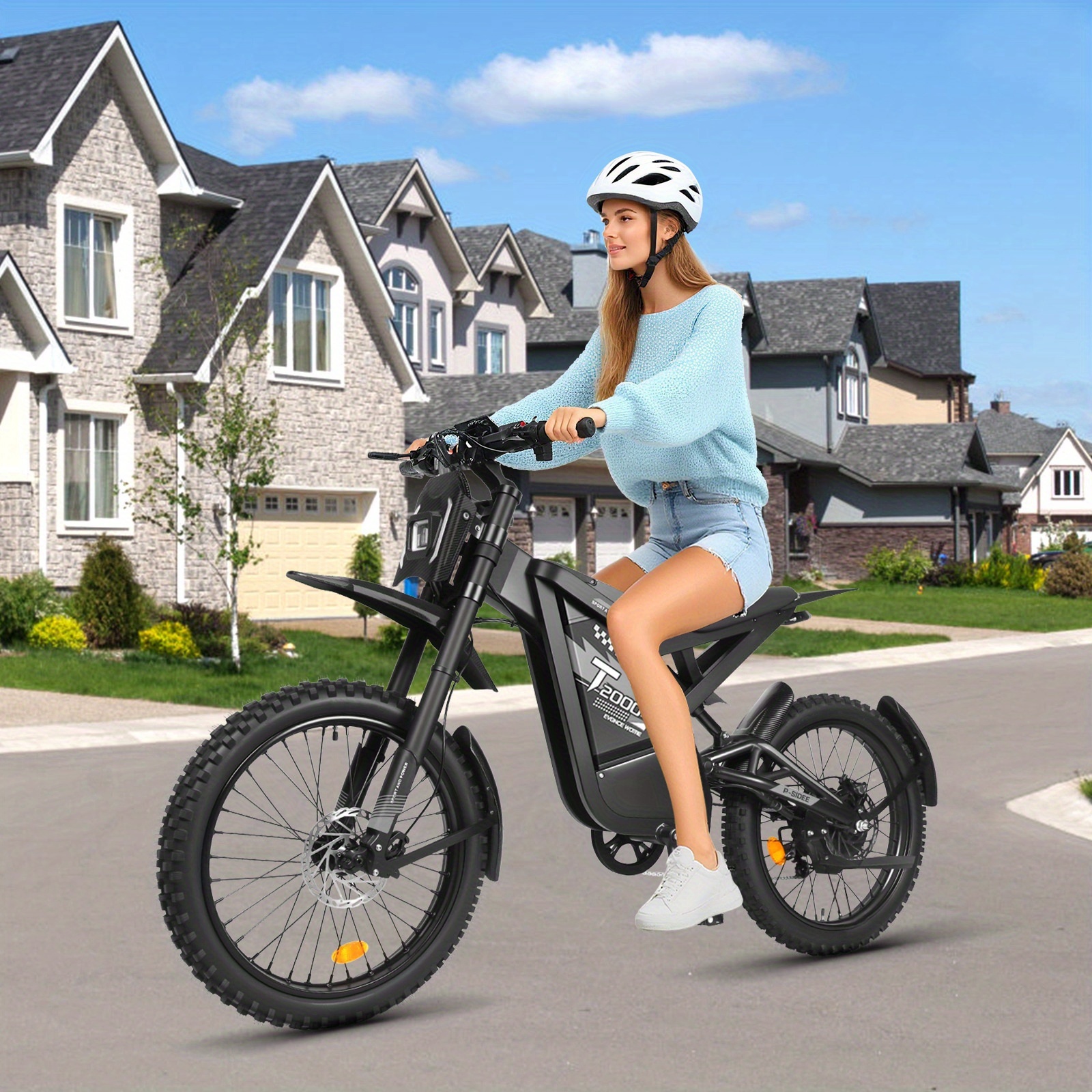 electric bike electric dirt bike electric bike for adults 19mph 80 mile range commuter e bike with 48v 30ah removable battery   sturdy build adult   ebike Product details 7