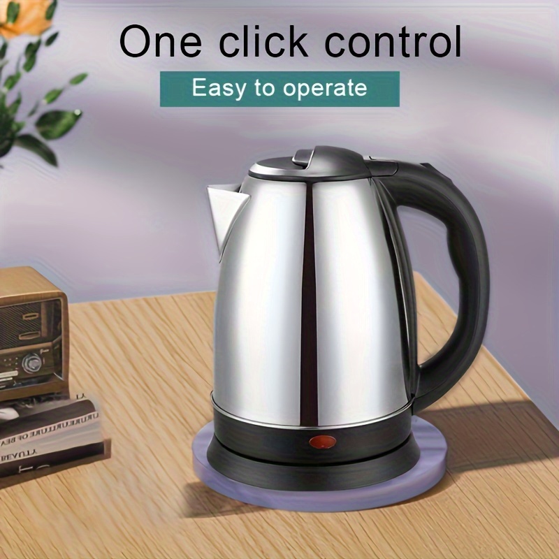 fast boiling 2l stainless steel electric kettle ideal for coffee tea safe quick heating home outdoor use details 5