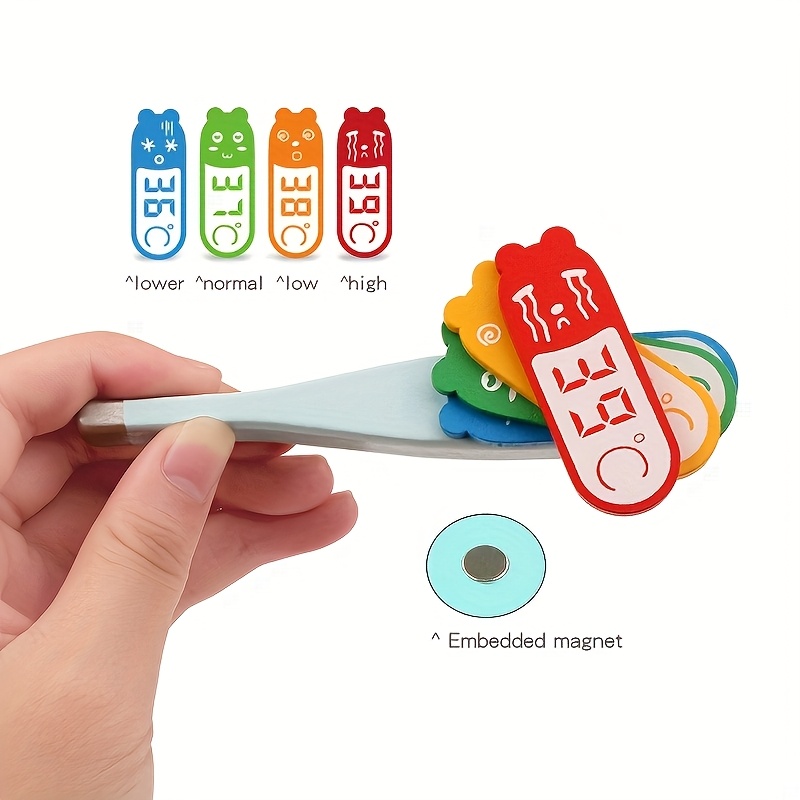 Wooden Medicine Box & Dental Toy Set for Kids