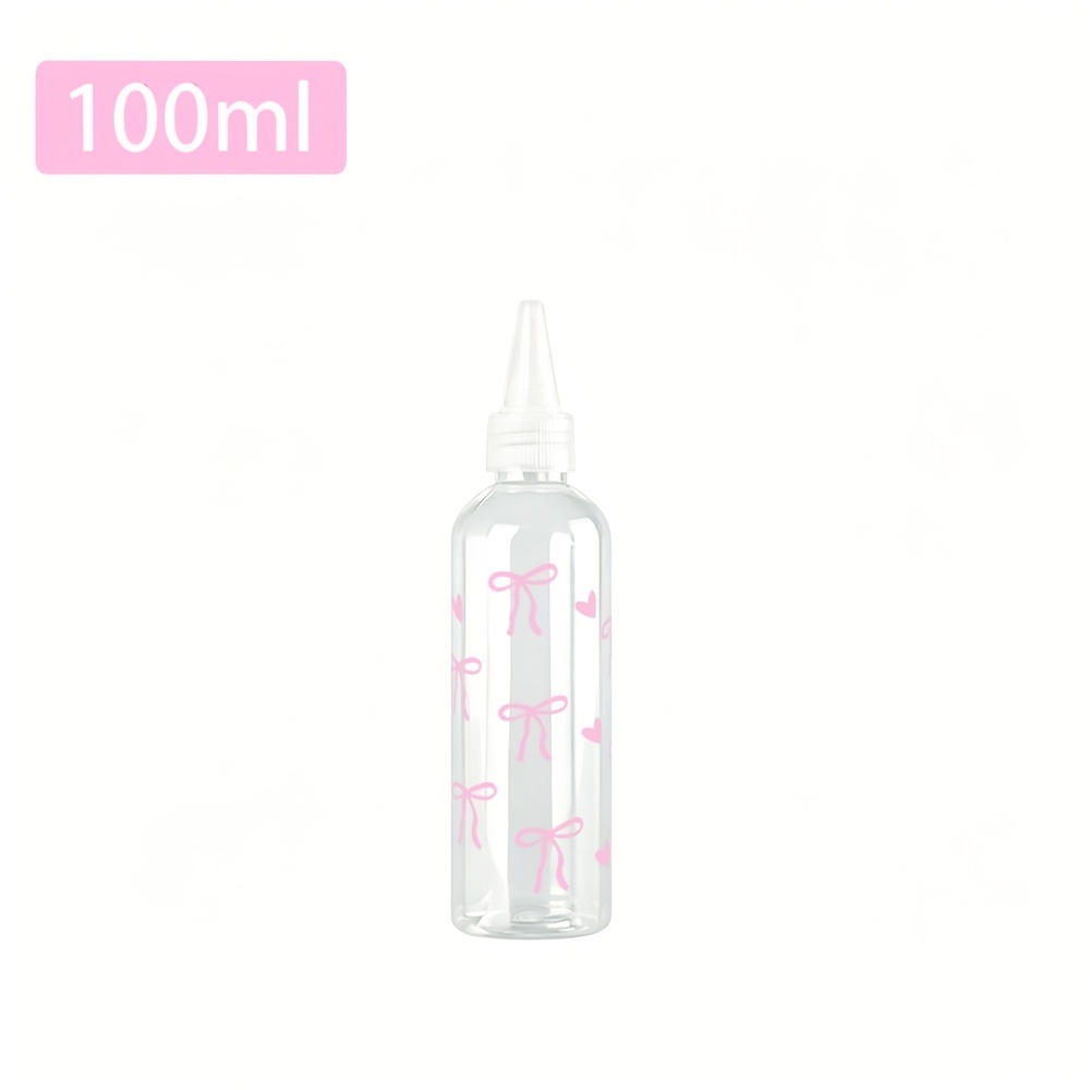 TEMU Spremi in Plastica da 50ml/100ml, Stampa Facile con sul Corpo, Punta Affilata per Facile Dispersione e Controllo, Ricaricabili, Adatti per
