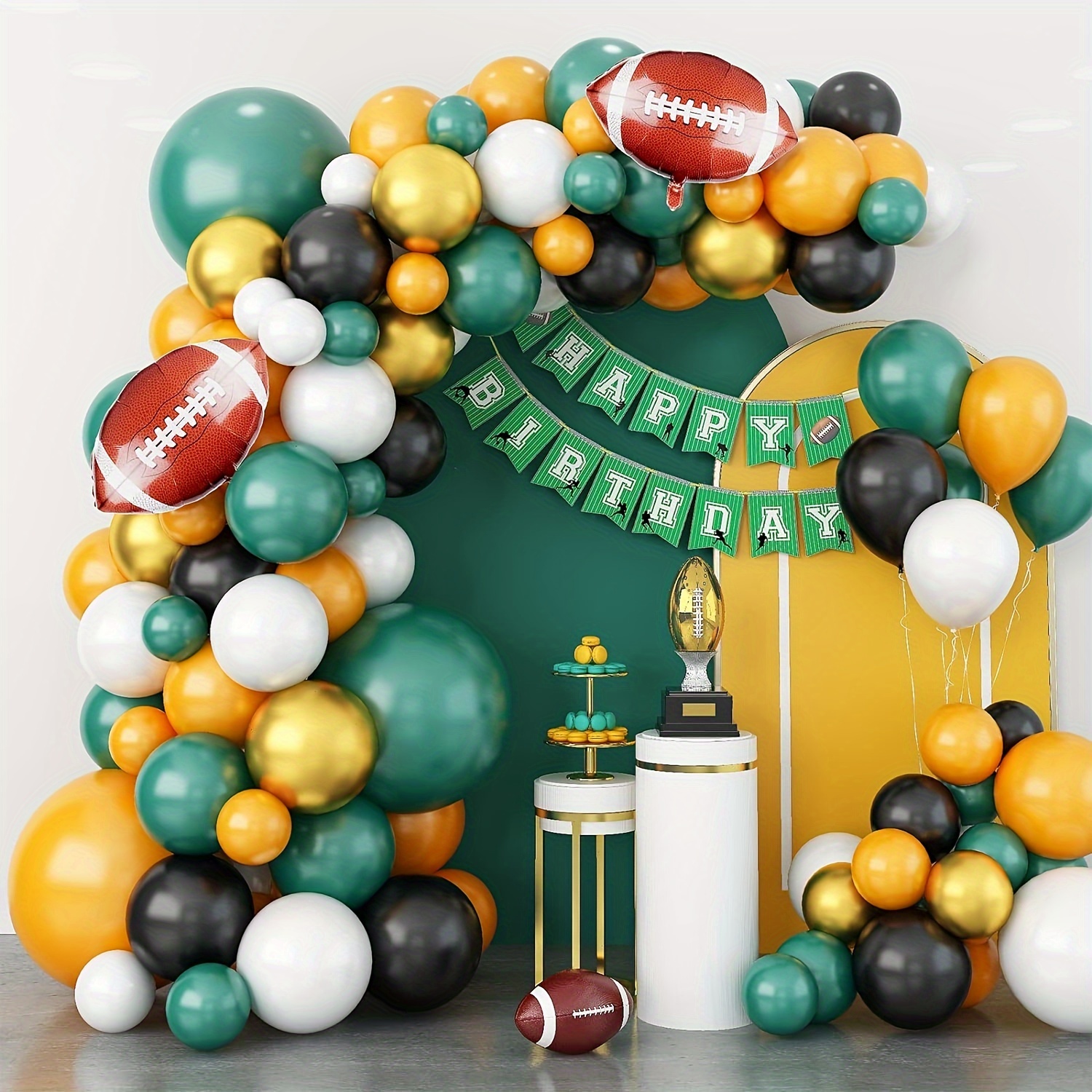  RUBFAC Kit de tira de arco de globos, juego de 26 piezas de  decoración de globos con tira de globos, cinta de globos, clips para globos  para fiesta, boda, cumpleaños, decoración