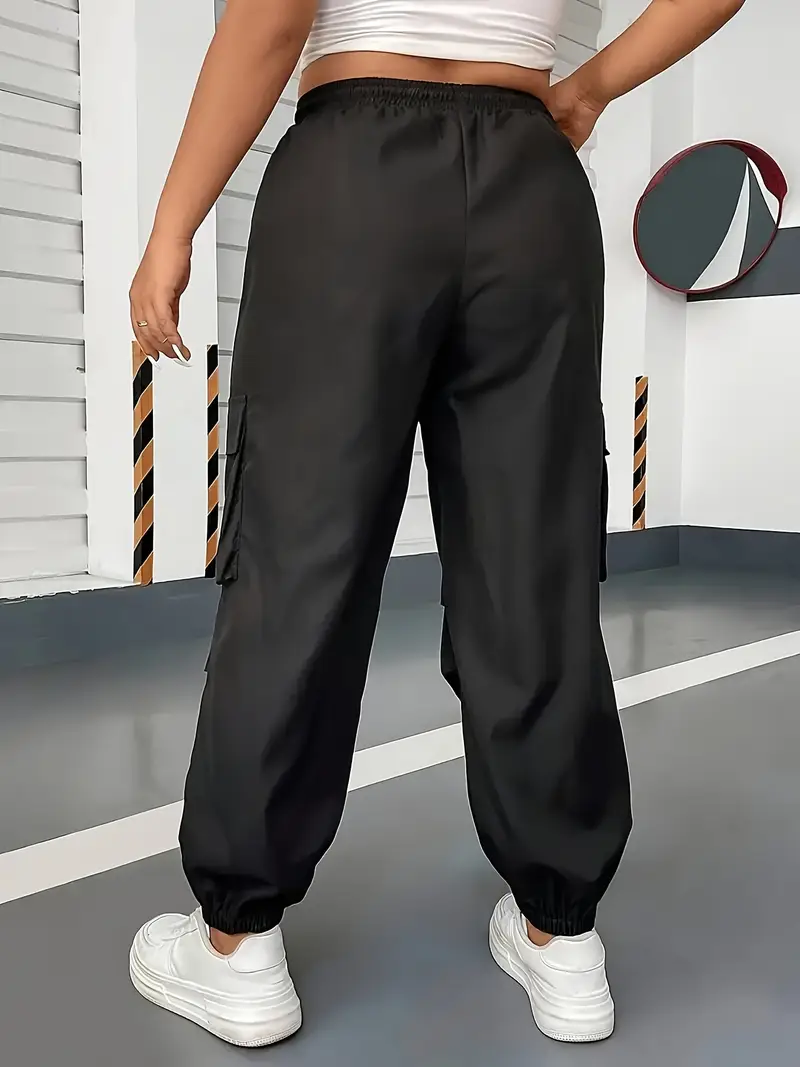 Pantaloni Taglie Forti Con Elastico In Vita, Grigi --69 - Foto 8