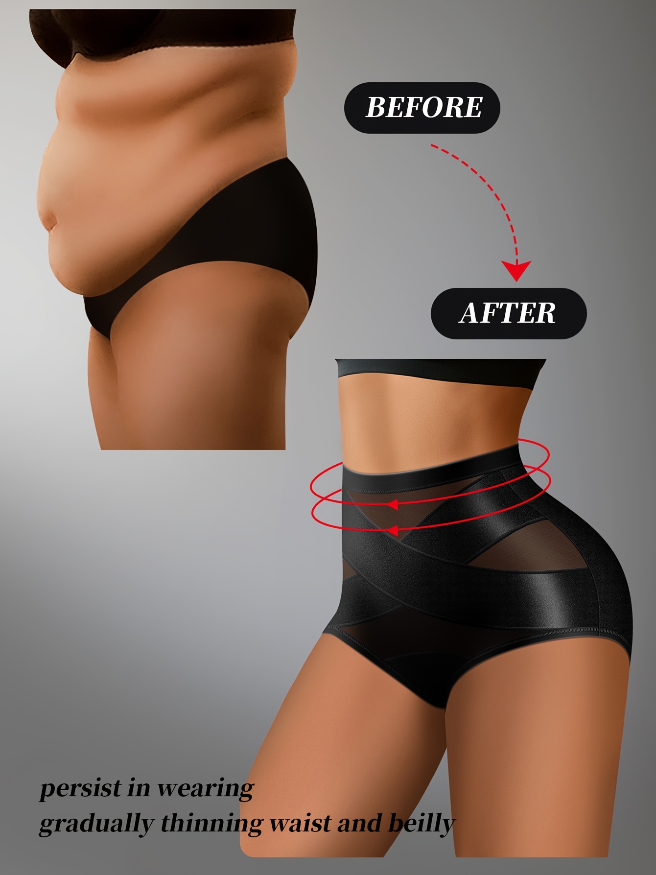 1 pack high waisted tummy control womens briefs