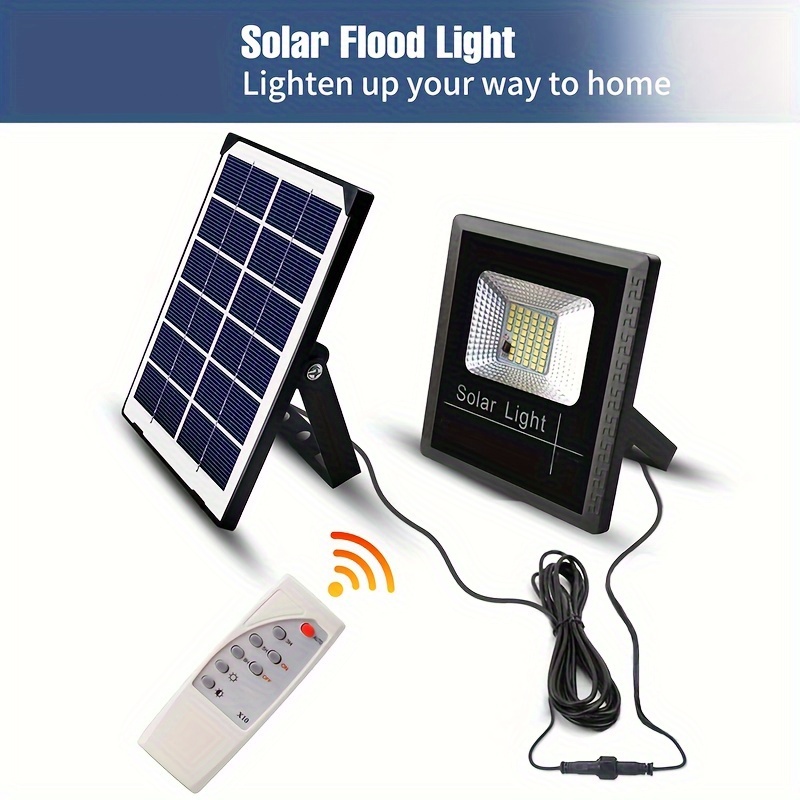 

Solar, 44 Leds Solar Security With Remote Control, Solar Powered Auto Dusk To Dawn Sensor, Led Work For Yard Balcony Garage