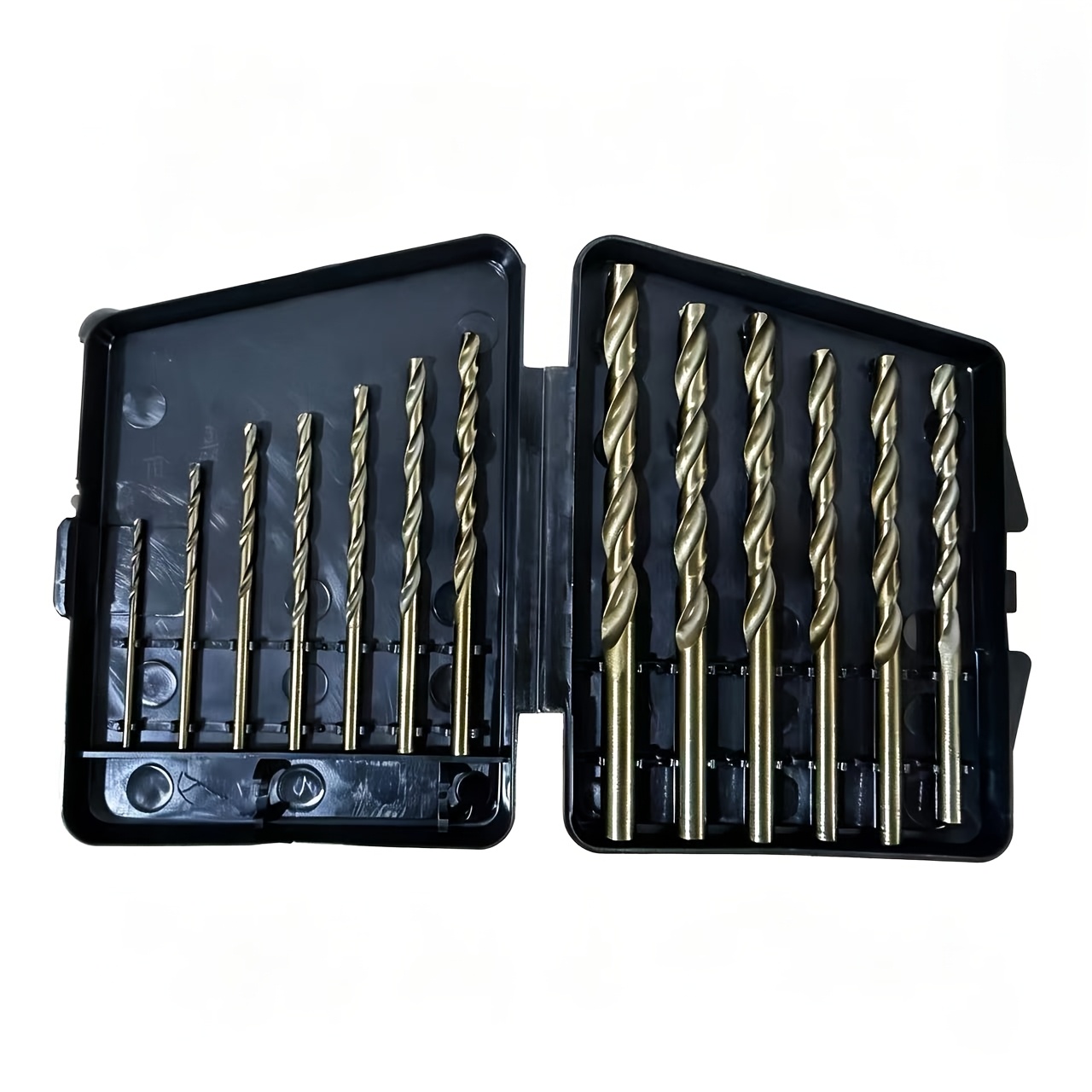 13pcs Pack Spiral Drill Bits- With Polished Tip Suitable For Metal,, Cast, Wood, Plastic- For Project& Professional Use, Ideal For Drills(drill Press, Hand Tools)