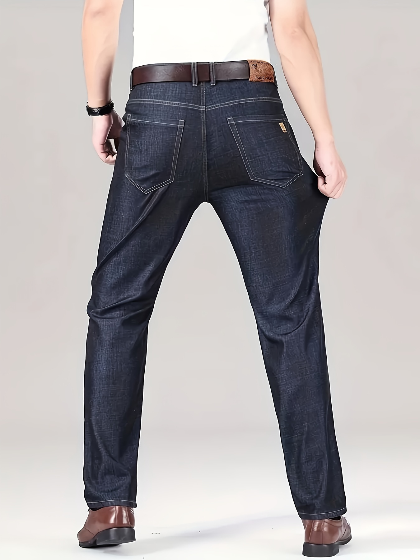 Pantaloni Lunghezza 30 Jeans Jeans Casual Fit Vita Media