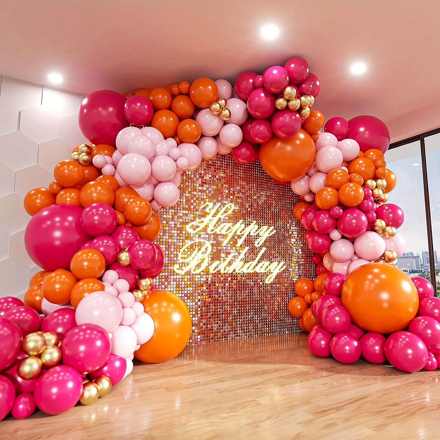 Image of Carnival 161pcs Set, 5in 10in 12in 18in Suitable For Shower, Wedding, Birthday Party, Anniversary, Indoor And Outdoor Festival Party Decoration Supplies, Suitable For Halloween And Christmas