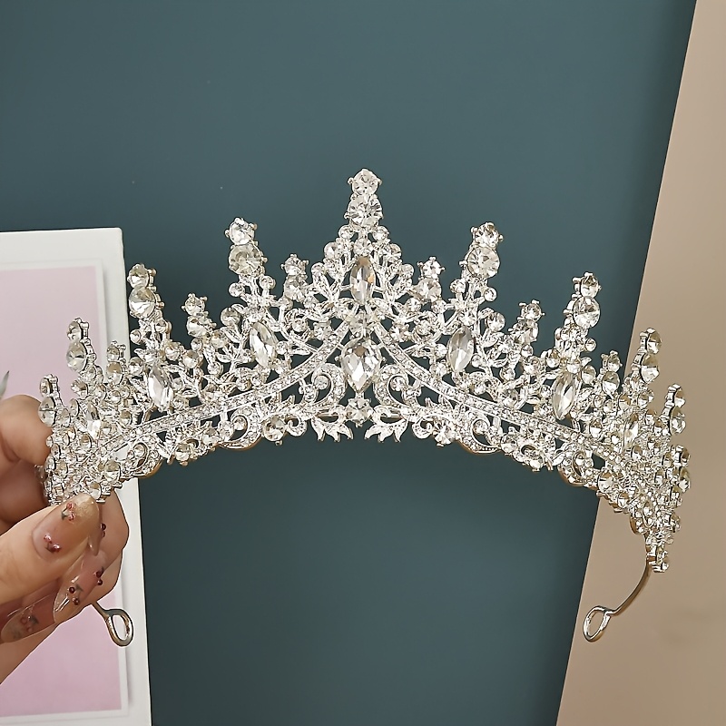 

Elegant Bohemian Style Princess Crown Headpiece For Brides, Suitable For Birthday Parties And Formal Events, Festive Wear Decoration