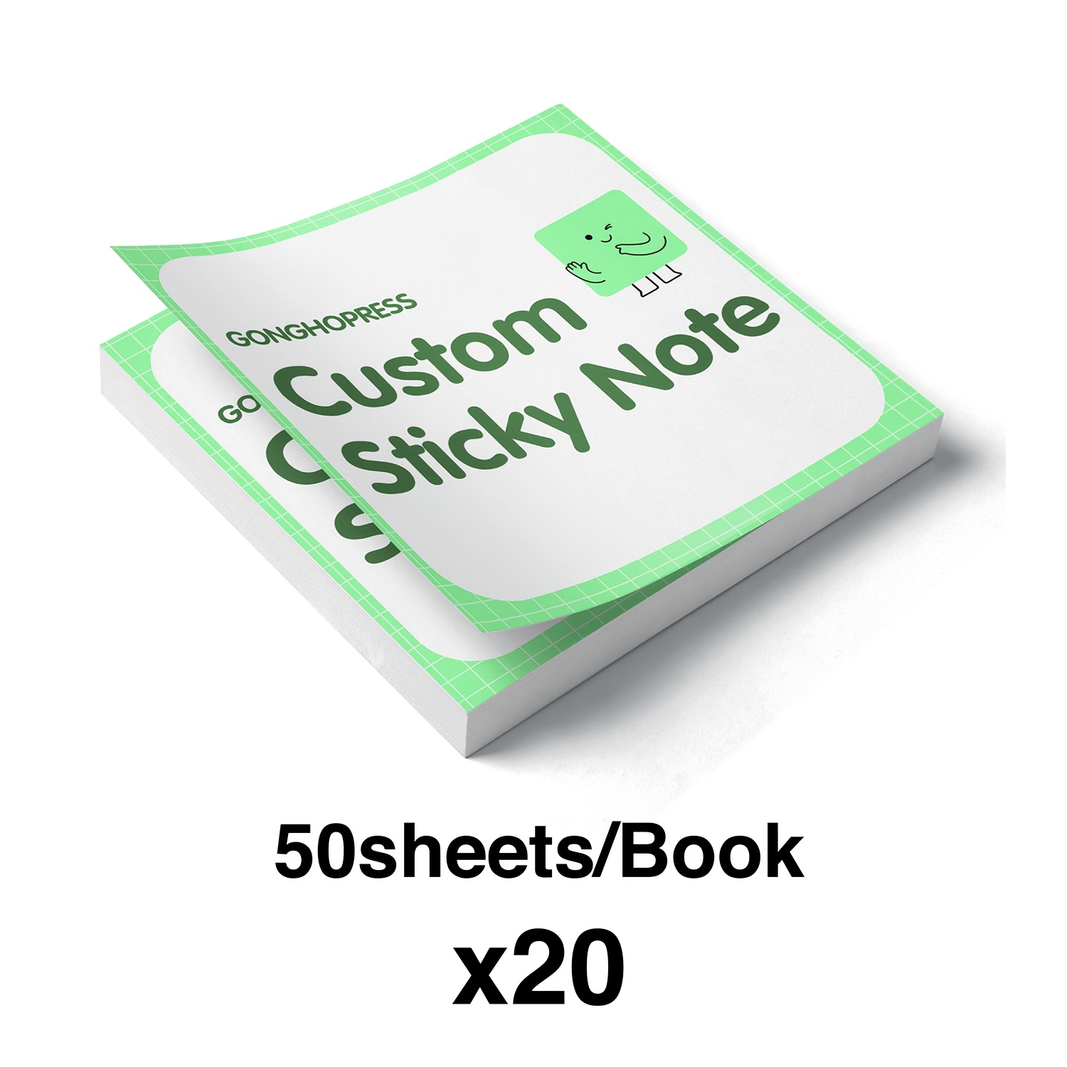 TEMU 10 Packs, Custom Notepads With Logo Printed Personalized Sticky Notes Bulk Business Promotional Gifts Office Stationery