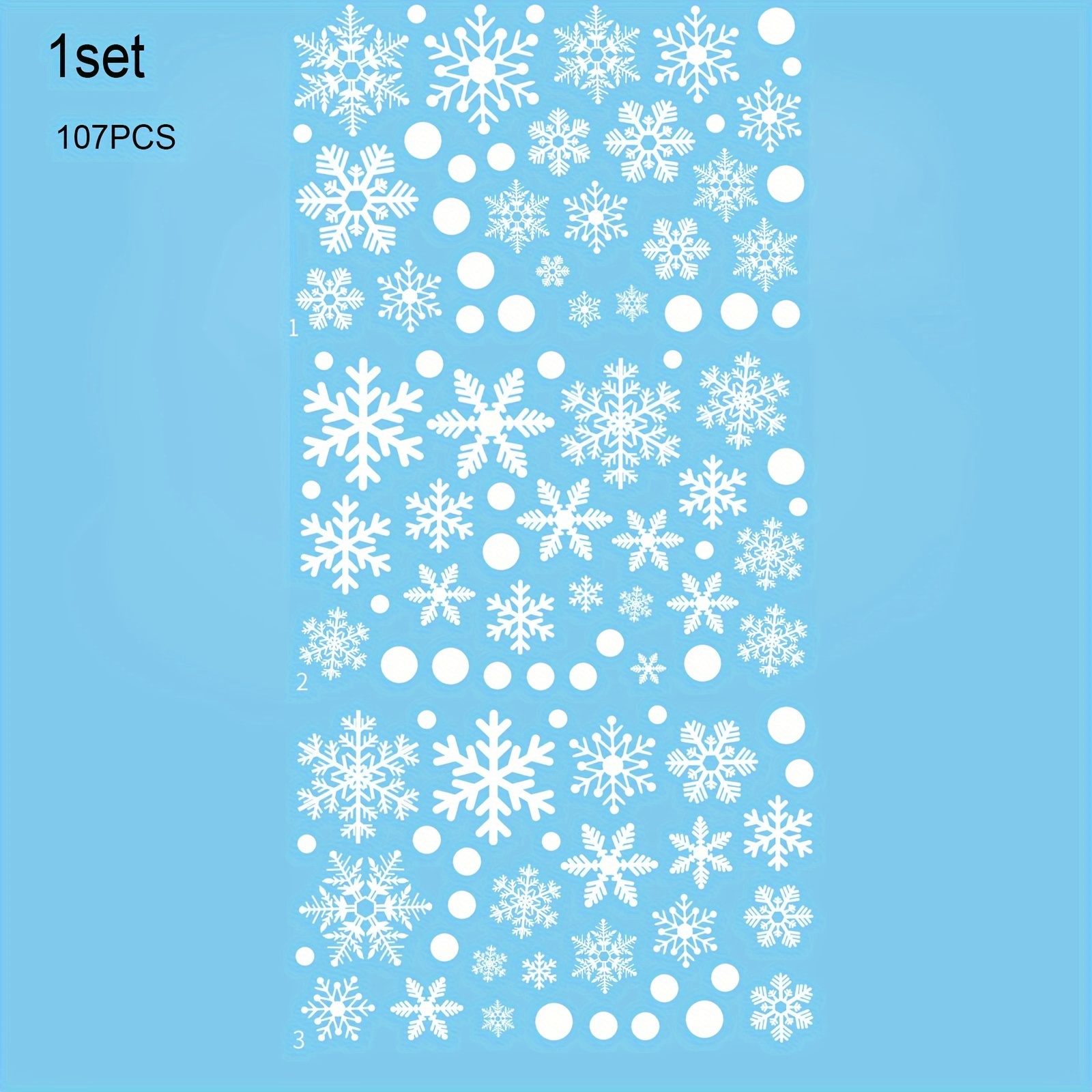TEMU 1set/107pcs Christmas Stickers, - , Decoration Stickers, Stickers, Suitable For Decoration, Decoration, Theme Decoration, Christmas, Decoration
