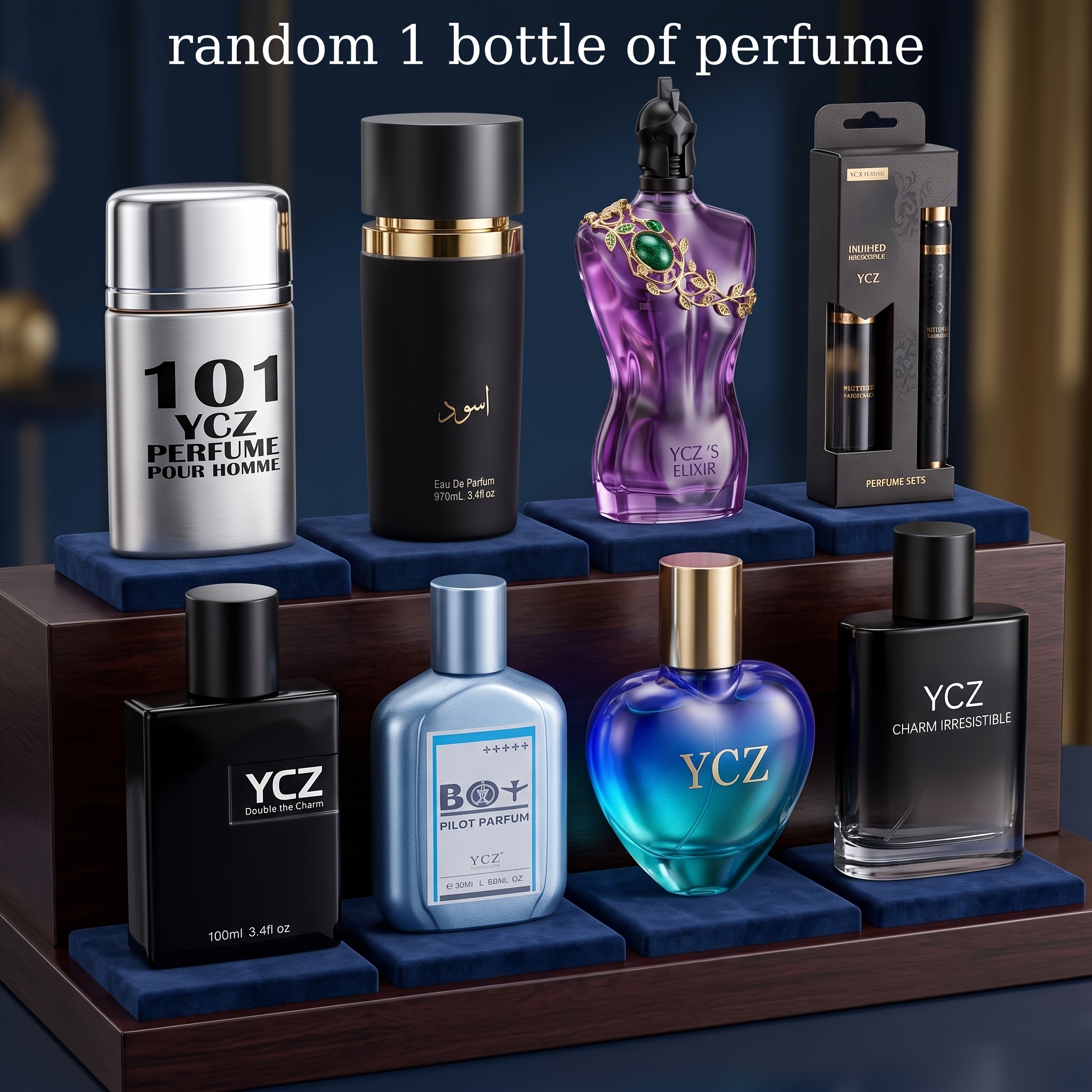 TEMU Men's Pheromone Cologne, Random 1pc, Mixed Fragrance, Surprise Random Edition, Long-lasting Scent Edp Perfume, Portable Travel Bottle, Ideal For