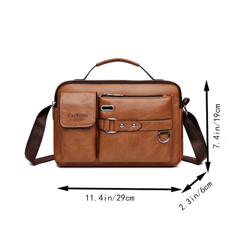 mala de   casual unissexo - bolsa de ombro ajustável com vários compartimentos,   de correr e   resistentes para homens e mulheres, uso profissional e diário, bolsa  , design moderno, artesanato de qualidade 3