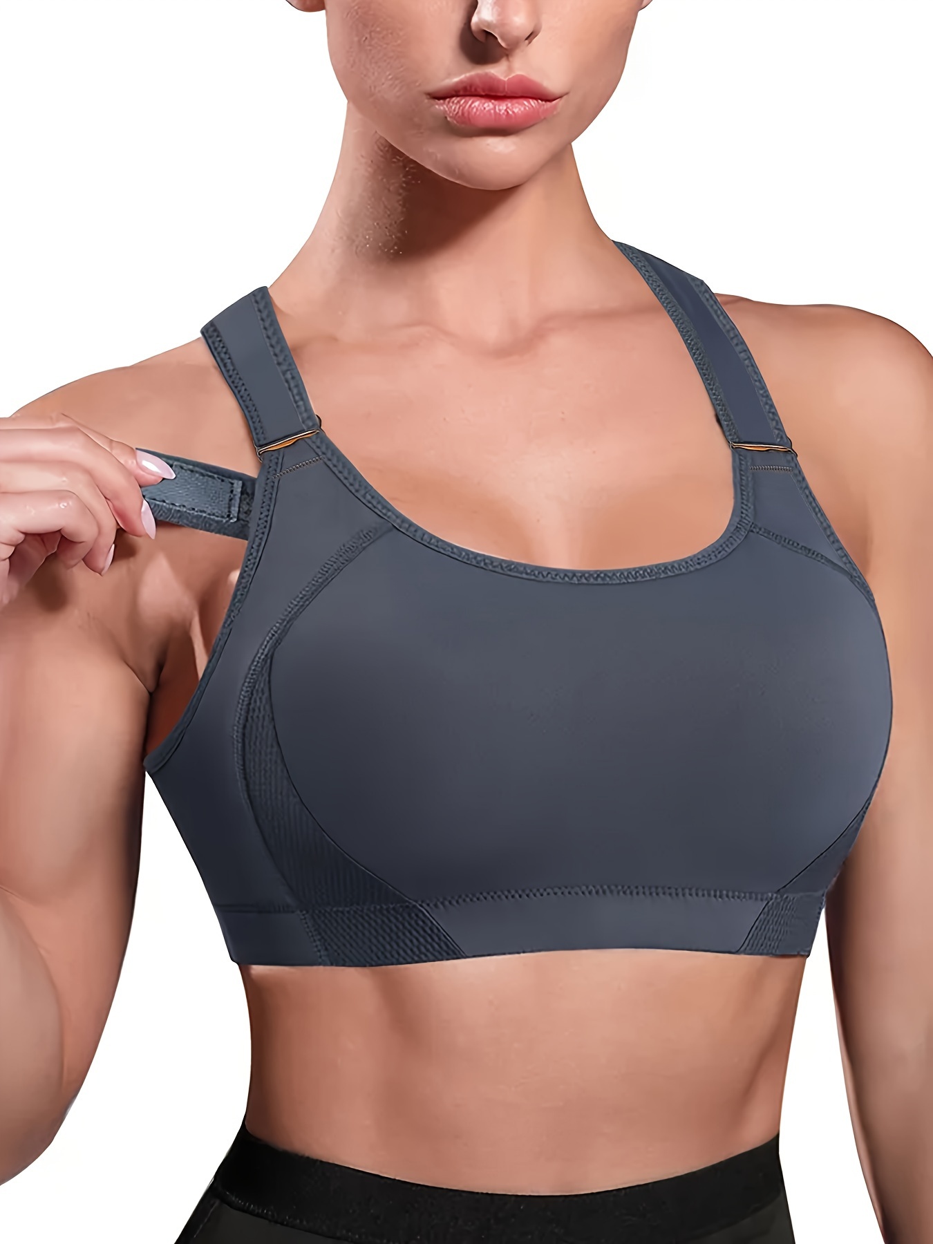 RUNNING GIRL Sports Bra for Women, Criss-Cross Back Padded Strappy Sports  Bras Medium Support Yoga Bra with Removable Cups A-White in Dubai - UAE