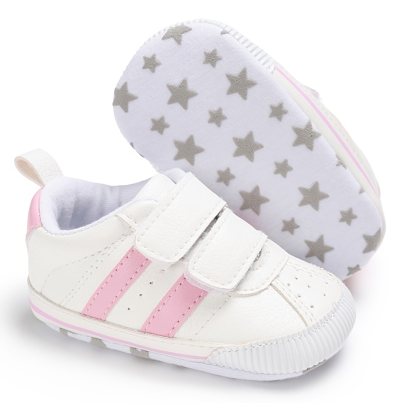 Image of Spring/summer Boys' Casual Shoes, Newborn 0-6 Months Soft-soled Toddler Sneakers, White For Wedding Birthday Parties