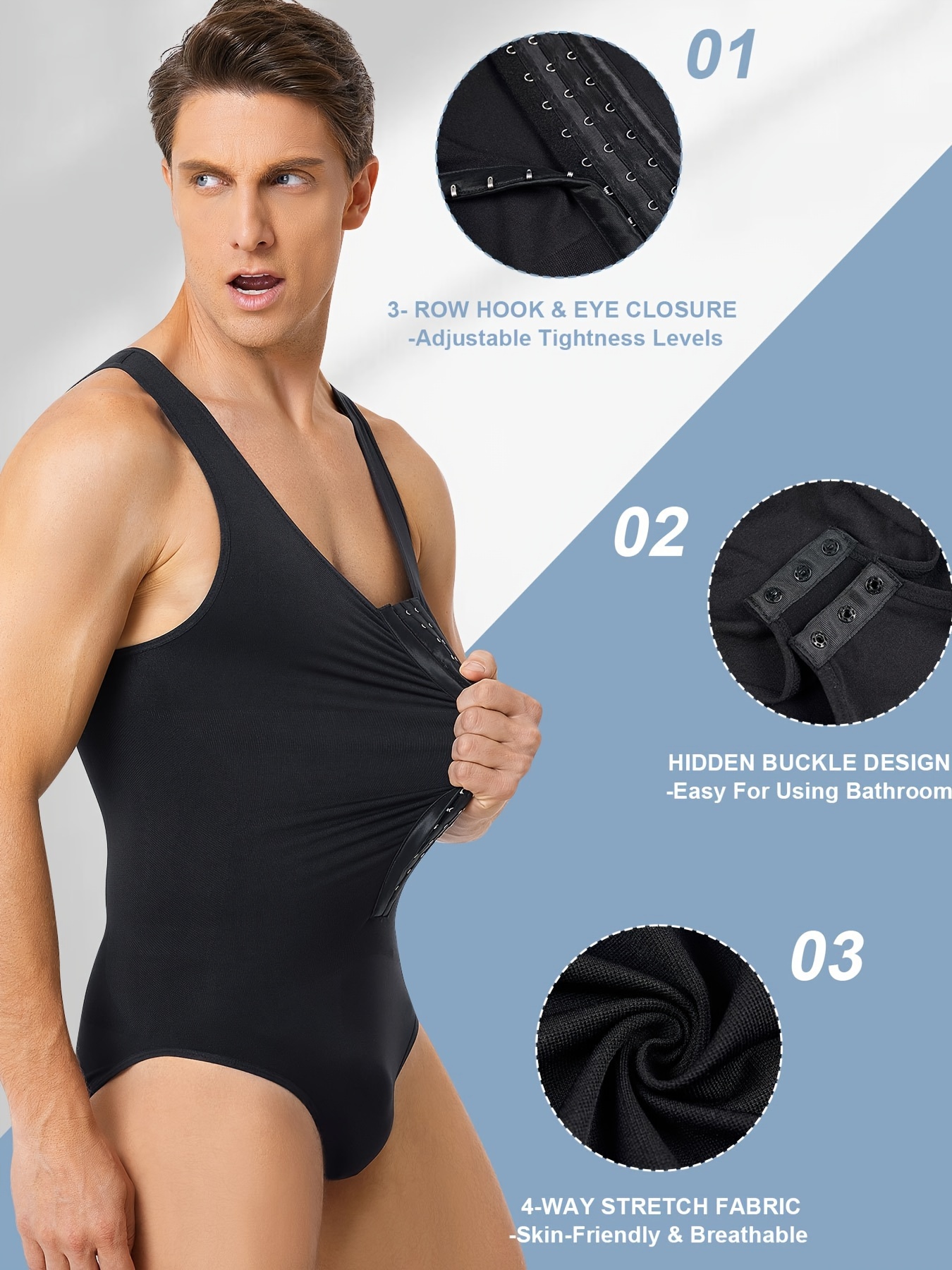 Compression Bodysuit, Adjustable Bodysuit