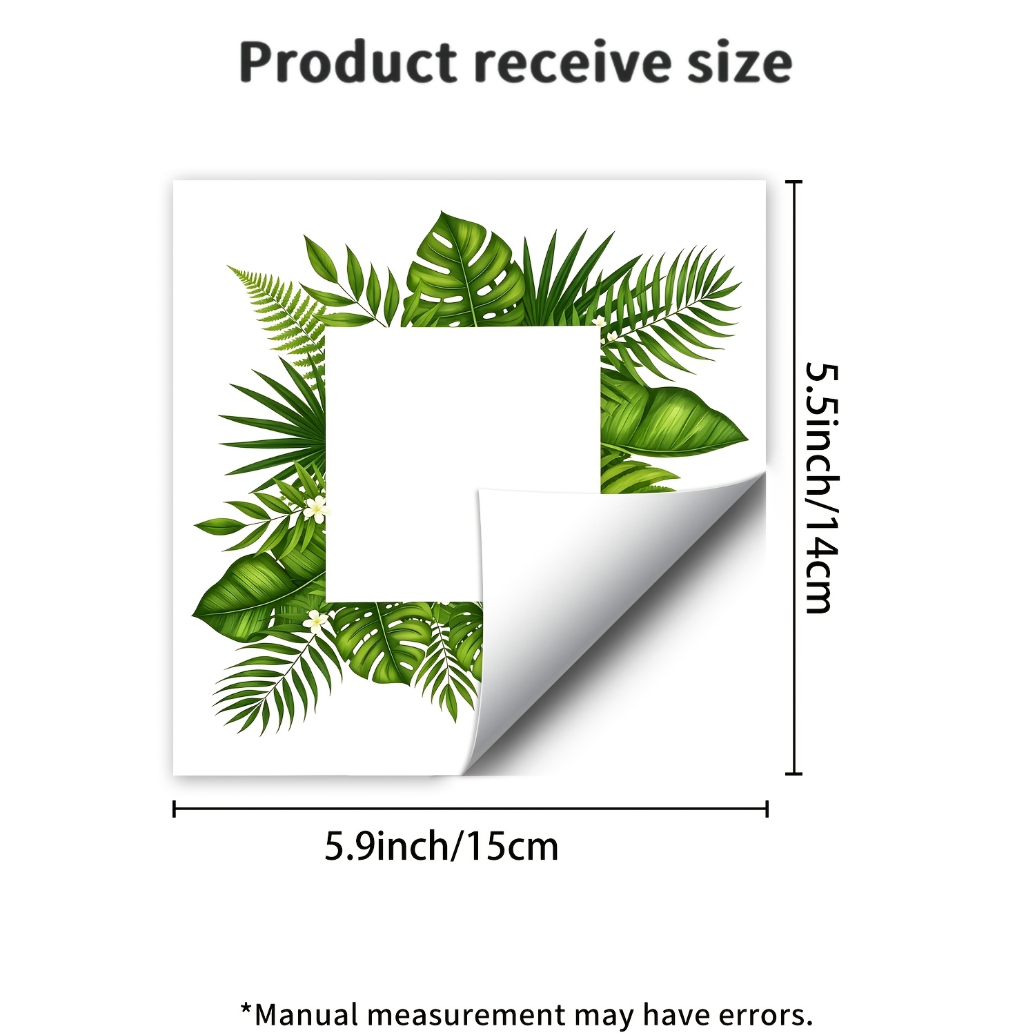 1pc Simulated Green Plant Leaf Switch Sticker, Suitable For Bedroom, Living Room, Study Room Decoration And Wall Sticker