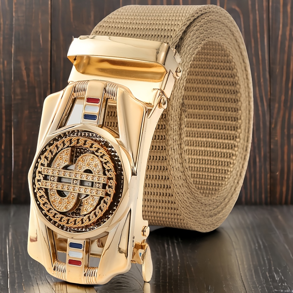 Men's Nylon Woven Elastic Waistband, , Rotatable Automatic Waistband, Fashionable Trend