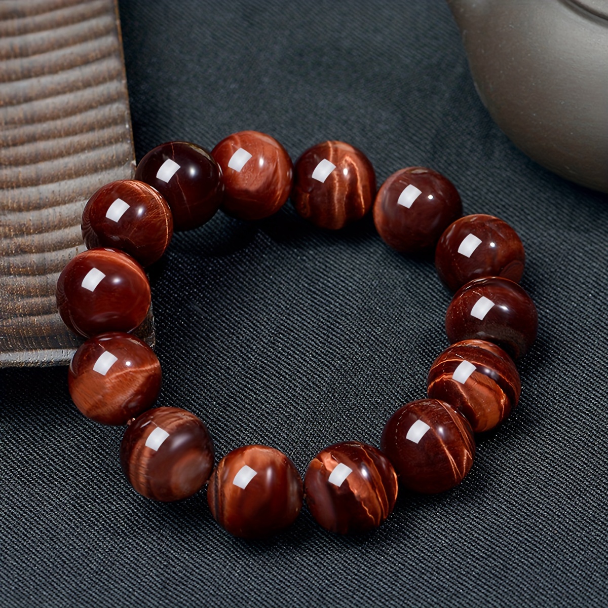 

A 6a Grade Eye Bracelet, Unisex South African Eye Bead Bracelet, A Natural , Jewelry For , Christmas, Or Halloween Gifts.