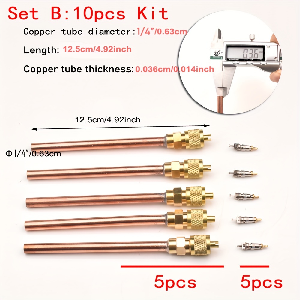 Набор из 1 комплекта доступных клапанов 1/4 дюйма и 5 клапанов для систем отопления и охлаждения без необходимости электричества. Подробности 1.