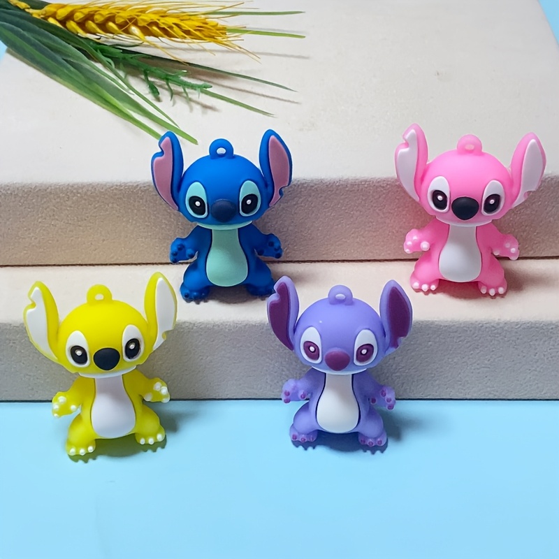 

Stitch Stitch 4pcs Set - Pvc Desktop And Car Dashboard Decorations, Suitable For Cake Decoration, Party Gifts And Holiday Gifts