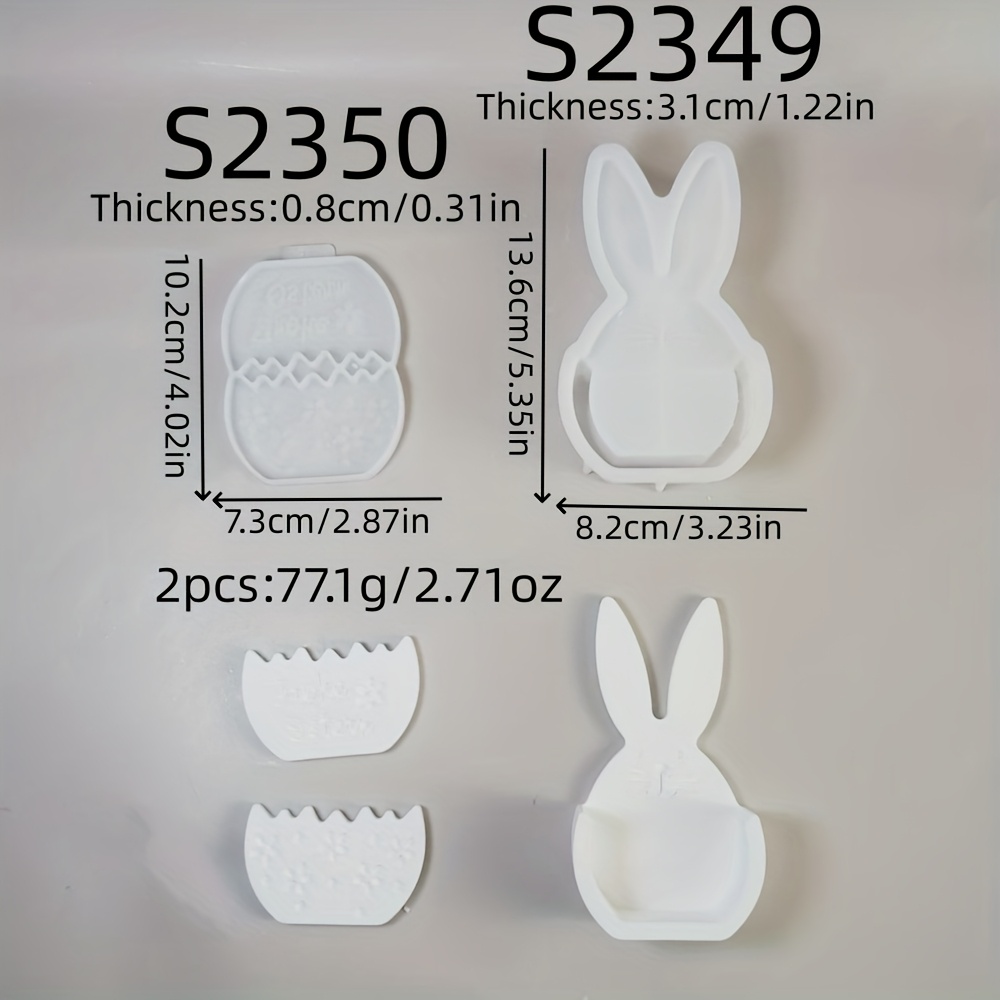 Resin Silicone Mold Easter Bunny Storage 3d Ornament Silicone Mold Candle Silicone Mold Gypsum Ornament Silicone Mold Storage Silicone Mold Home Decoration Epoxy Resin Mold 78 S2349 S2350