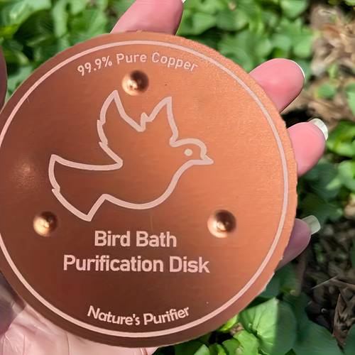 outdoor pure bath bowl natural purification system with 3 point durable 0 6mm copper water disinfection for or pond compatible with pools fountains ideal for birds fish
