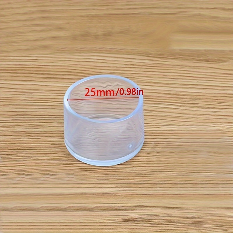Image of 12pcs Round Chair Leg Floor Protectors, Chair Leg Caps, Furniture Foot Protectors, Free Moving Table Leg Covers, Stool Leg Caps To Prevent Hardwood Floor Scratches And Reduce Noise, Transparent