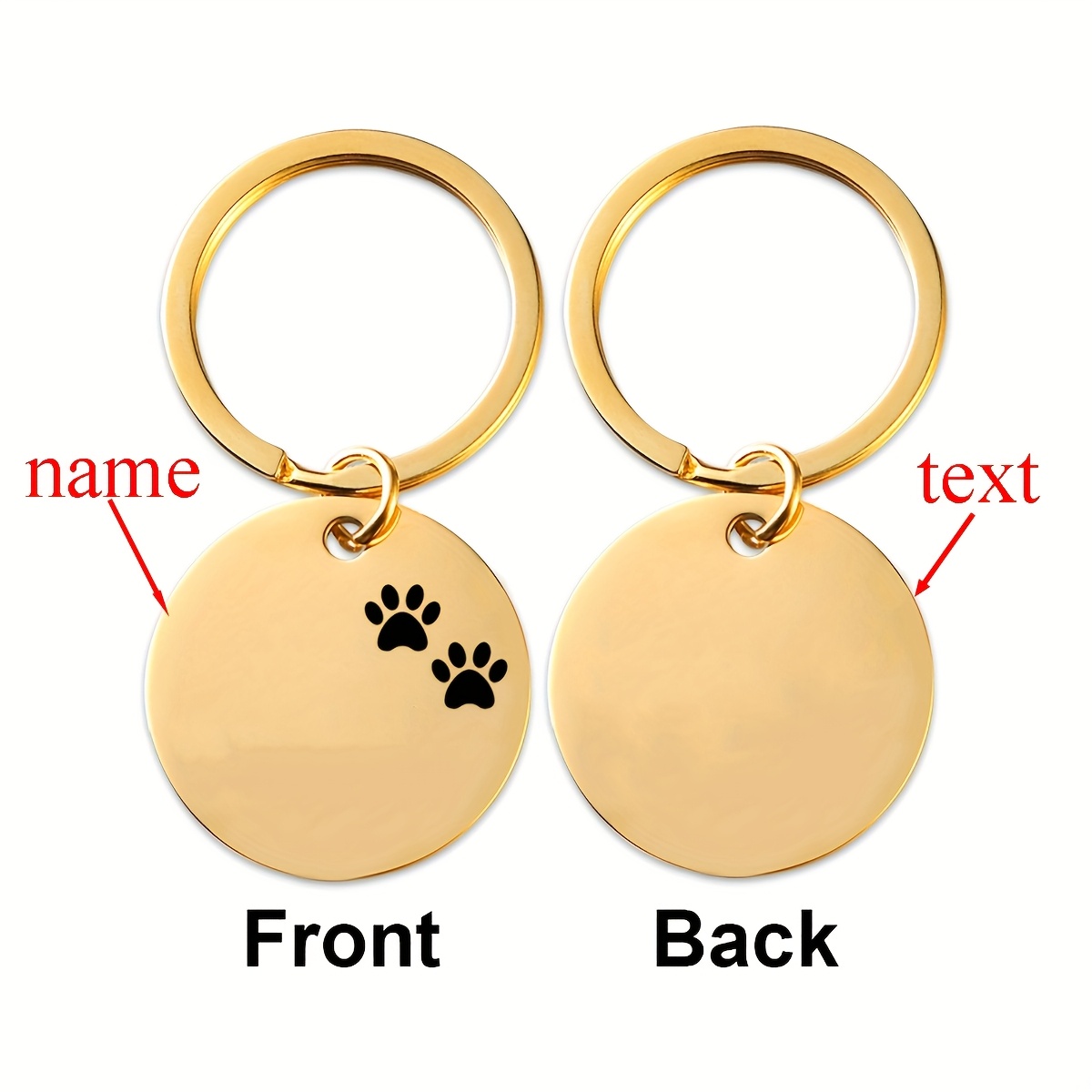 E-shop Personalisierte gravierte Hundeanhänger, individuelle Katzen- und Hunde-ID-Tags, Haustier-Halsband-Zubehör, maßgeschneiderte