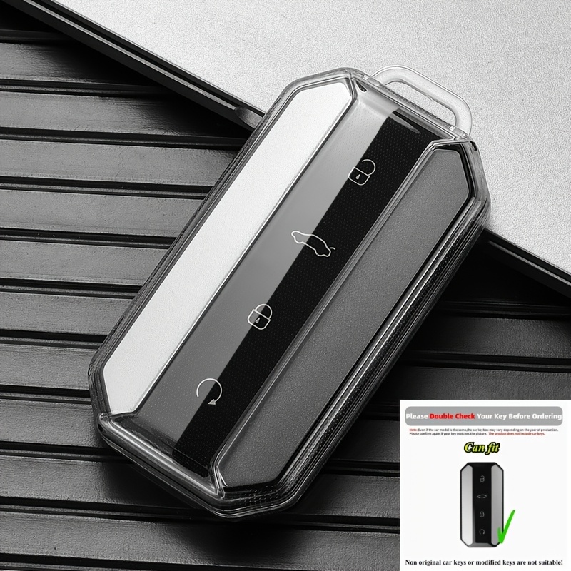 TEMU para llave de coche de TPU con 4 botones, compatible con Chery Jaeoo 5 EV 2025 J5, accesorio de modificación para llave de coche sin llave