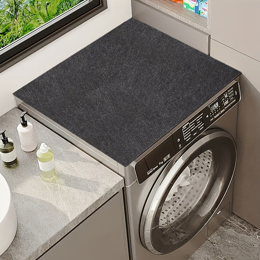 TEMU 1 Washing Machine Pad, Protection Pad, Quickly Absorbs Moisture, Washing Machine And Dryer Pad, Black