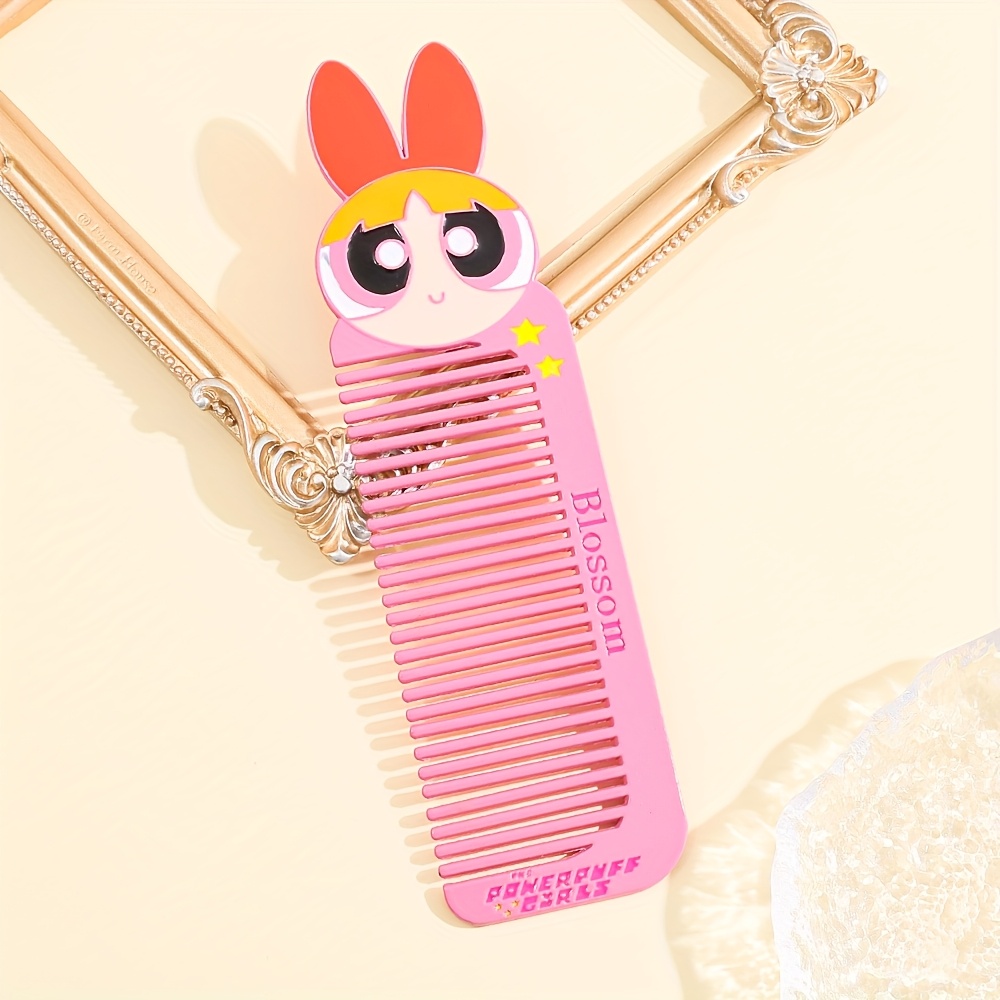 TEMU Peine de Metal Portátil de Dientes con Cute y Cartoon para el Cabello