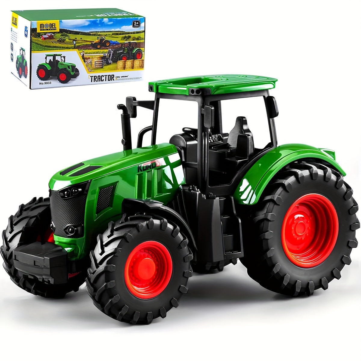 

Tractor Toy, Realistic Farm Vehicle Toy Push And Go Truck Car Tractor Toy For Halloween And Christmas Birthday Gifts. Ideal Toy And Collection.