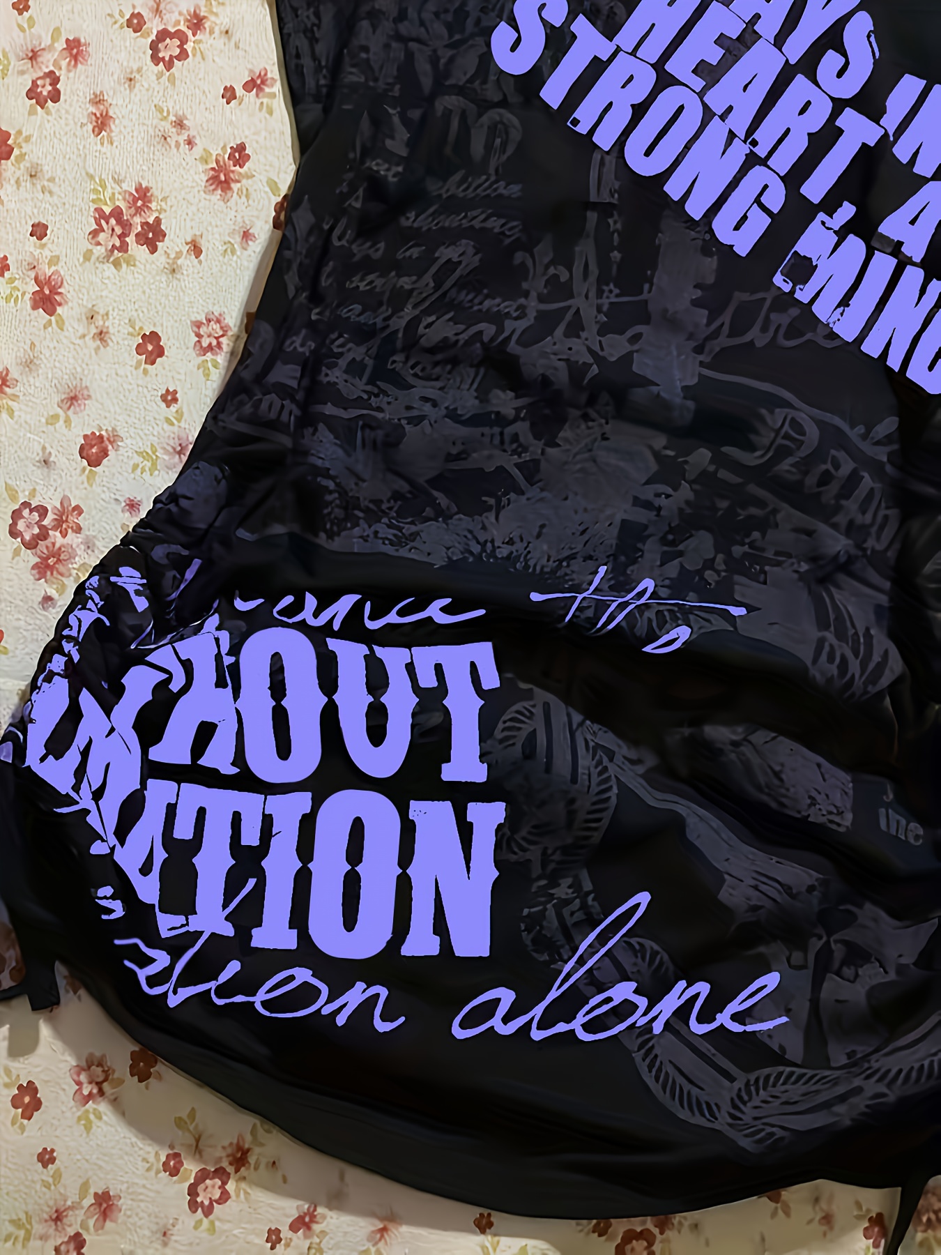 XY Kya Culture Spicy Vintage Letter Print Drawstring Pleated Short Sleeve Women's Back Tie, Y2K Design Dark Punk Skull Print Crop Top, Black Printed Off-the-Shoulder T-Shirt with 4 Eyelet Front