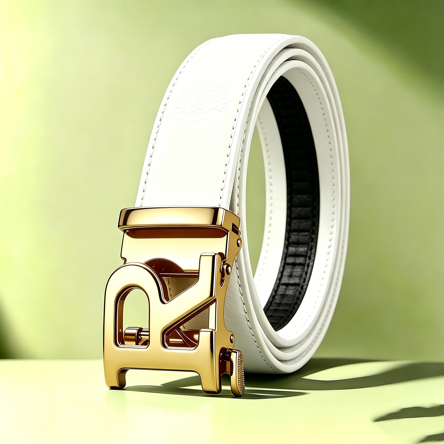 Image of Stylish Alloy Men Belt For Women Letter R - Fashion Daily Decoration Jeans Belt - Fashion Letter Design Perfect Accessory For Business And Casual Additions Belt
