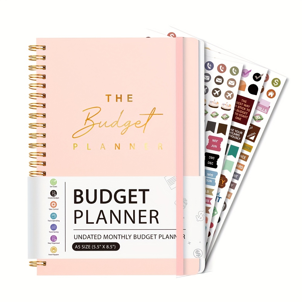 

Planificateur de Budget Arbres - Organisateur Mensuel avec Carnet de des Dépenses pour Gérer de Efficace, Planificateur /Compte Non Daté, à Tout , A5 (8.6x5.9 Pouces), 100gsm