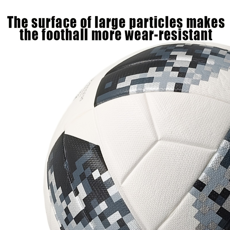   soccer ball, pu material heat bonding football, high  , waterproof and wear-resistant, adult training competition ball, black and  , high-  christmas, thanksgiving and birthday holiday gift football Product details 1