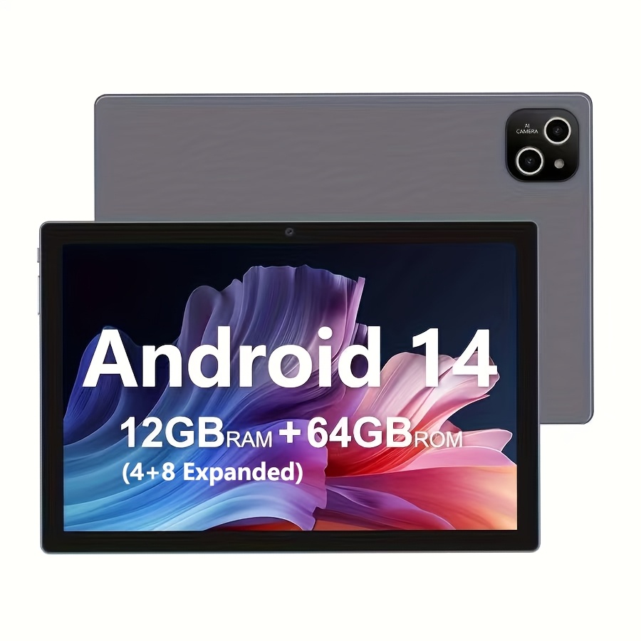 Image of 10.1-inch Tablet 14 Tablet, 64gb 12gb (4gb+8gb Expansion) , 5mp Dual Camera, 8-core Processor, 1280 X 800 Ips High-definition Display, 5g Wi-fi 6, , Tablet Pc, Tablet, Pad