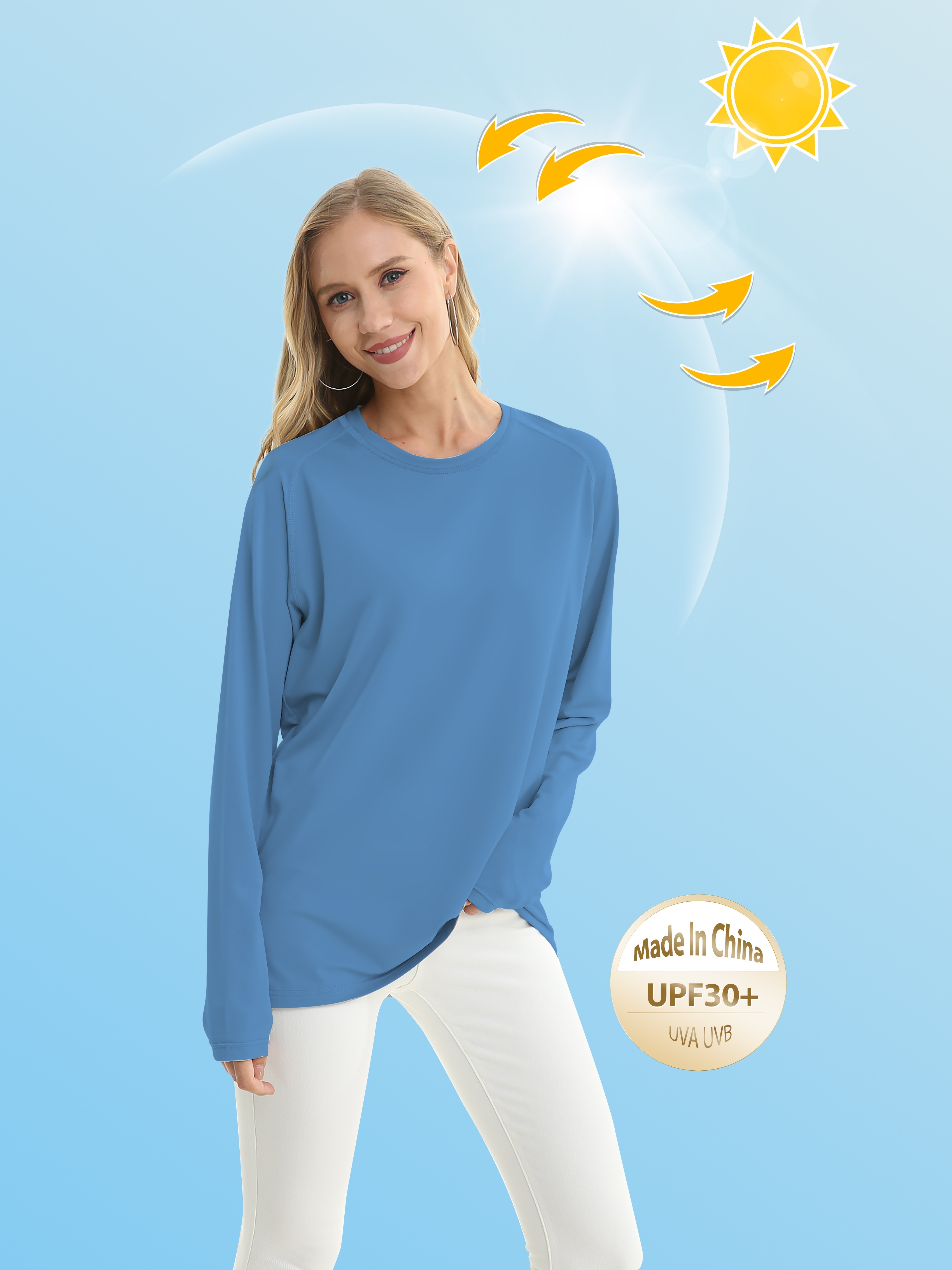 Camiseta Aire Libre Upf50+ Mujer, Ropa Natación Pesca Protección Solar, Camiseta  Deportiva Secado Rápido - Deporte Aire Libre - Temu Chile