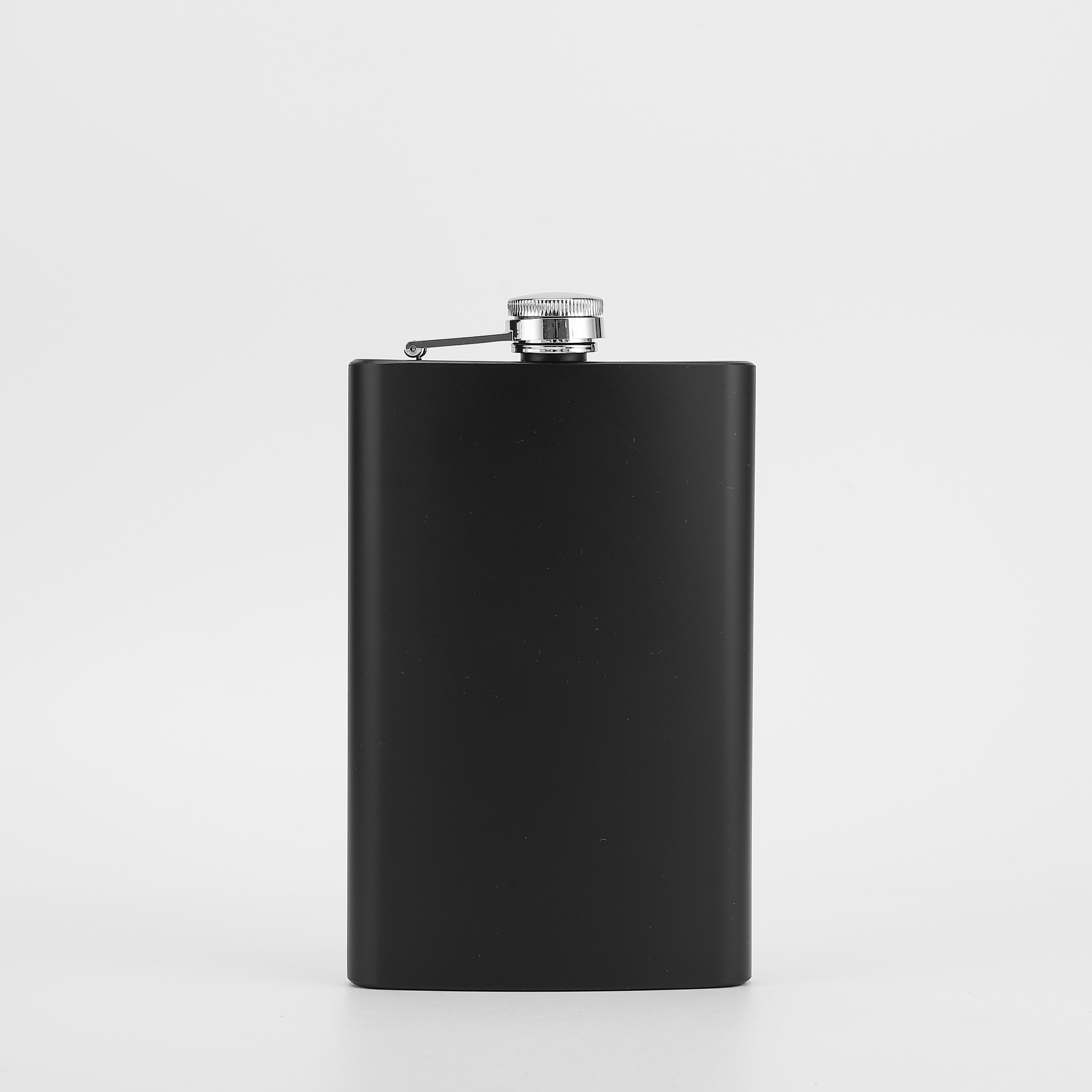 E-shop 1 Stück 300 ml (10-Unzen) Matte Schwarze Flasche, für Outdoor-Wandern, einzigartig designte quadratische Flasche für Reisen, leichte