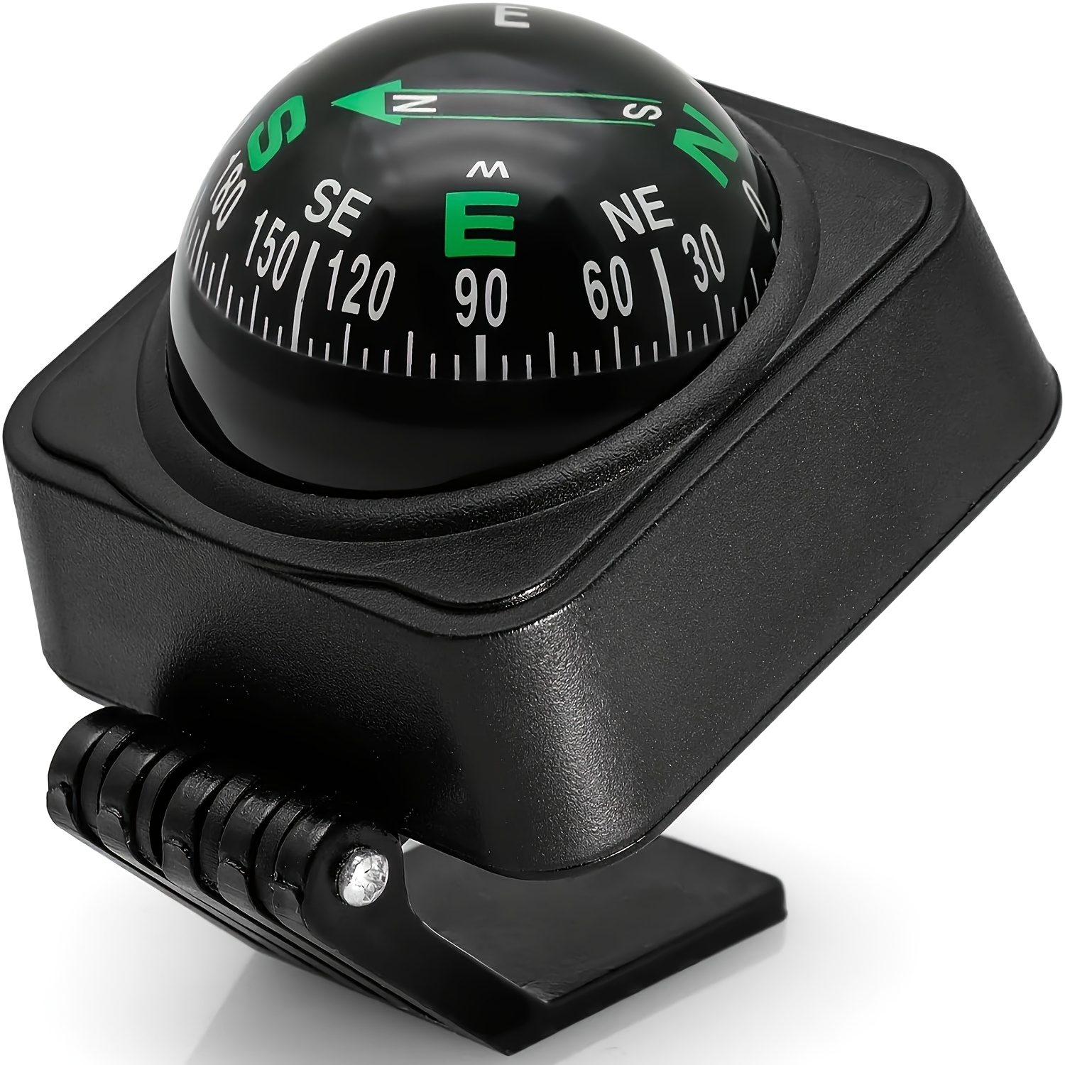 RUNROTOO Marine & Car Compass - Foldable Dashboard Navigation For Vehicles & Boats