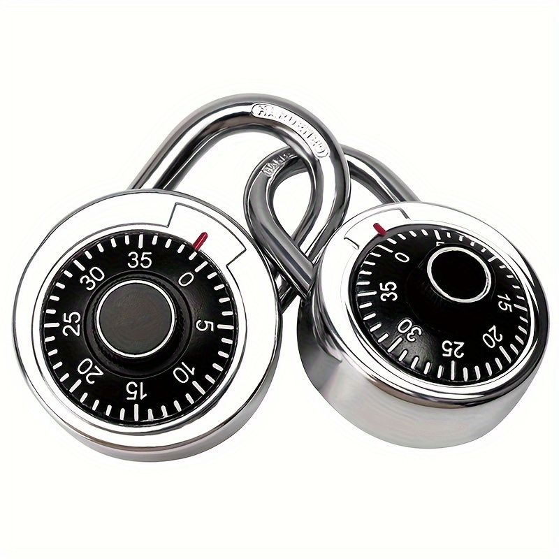 

Vintage Rotating Combination Lock - Gym Lock, Safe Lock, Zipper Lock, Luggage Lock - 201 Stainless Steel, No Electricity, Wireless