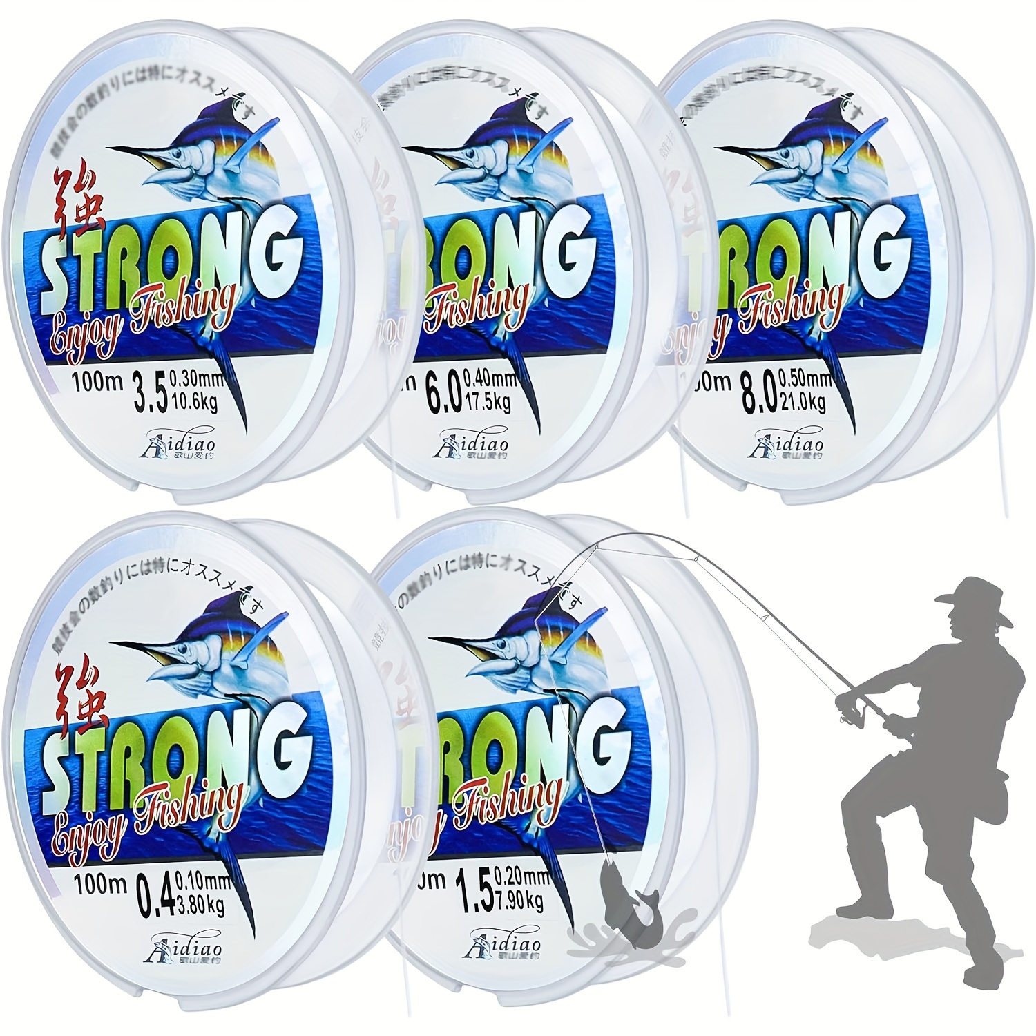 328yds Super Strong Wear Resistant Fishing Line Monofilament - Temu